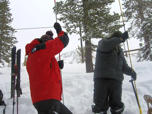 Demonstrating use of Snow Probes Demonstrating use of Snow Probes