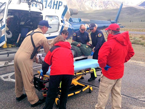 Injured Forest Service Trail Crew worker evacuated by helicopter Injured Forest Service Trail Crew worker evacuated by helicopter