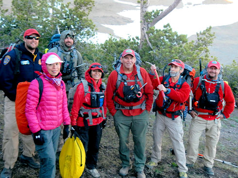 Long night, but ready to hike out Long night, but ready to hike out