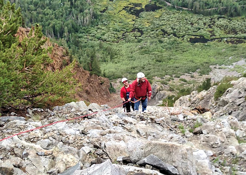 Lundy Canyon Rescue - UP we go Lundy Canyon Rescue - UP we go