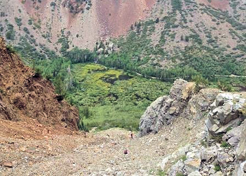 Lundy Canyon Rescue - A long way up