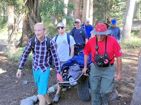 Ops 14-599 - Transporting subject from Arrowhead Lake via wheeled litter Ops 14-599 - Transporting subject from Arrowhead Lake via wheeled litter