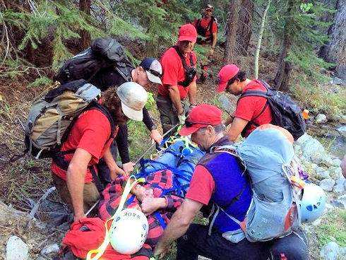 Tuolumne SAR members and Mono SAR Mike Britton and Natali Endo Tuolumne SAR members and Mono SAR Mike Britton and Natali Endo