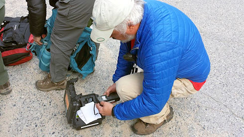 Setting up GPS for possible walk-in to subject Setting up GPS for possible walk-in to subject