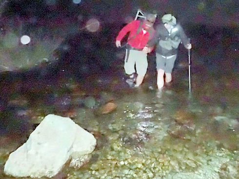 Crossing the creek in the dark Crossing the creek in the dark