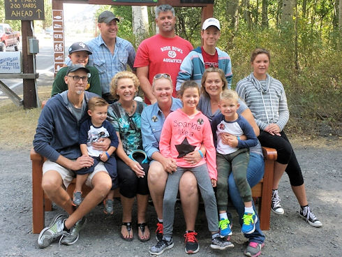 James Jenkins Family at bench dedication - August 2015 James Jenkins Family at bench dedication - August 2015