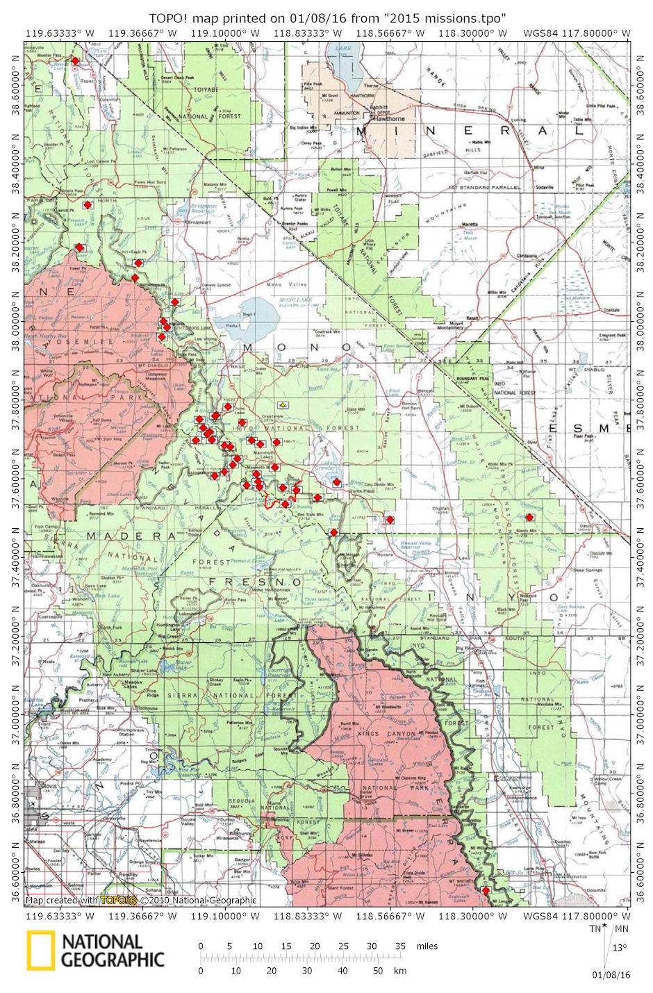 Map of 2015 Operations