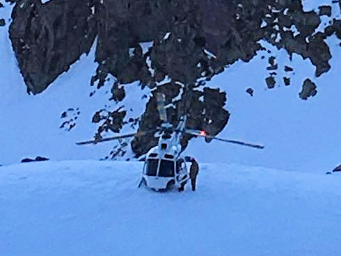 H40 helicopter at landing zone where team members were inserted H40 helicopter at landing zone where team members were inserted