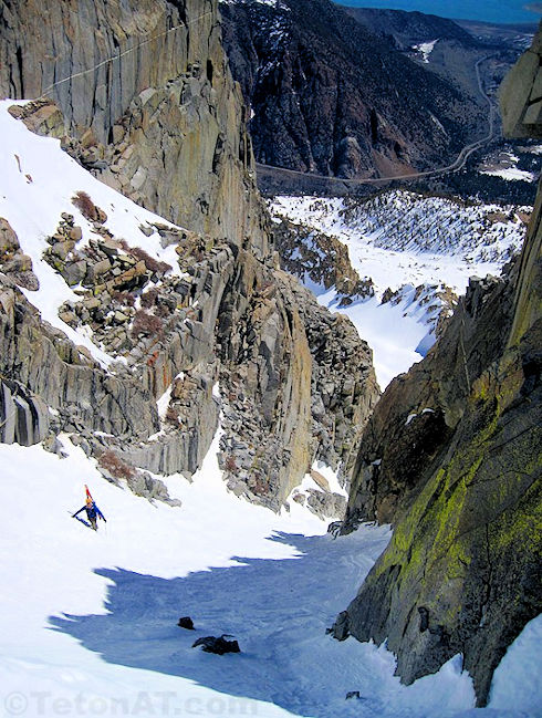 Climbing the Ripper Chute in 2010