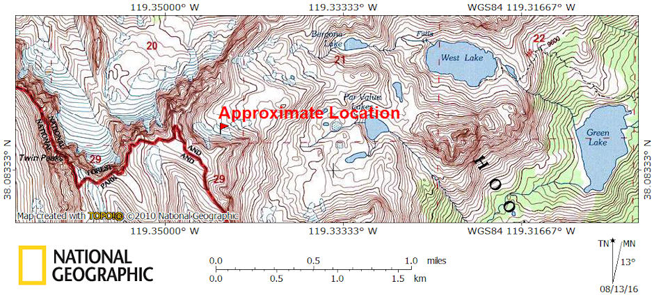 Ops 16-407 location map Ops 16-407 location map