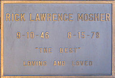 Rick Mosher gravesite