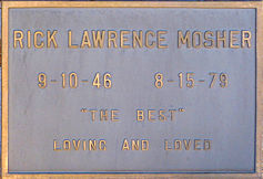 Rick Mosher gravesite Rick Mosher gravesite