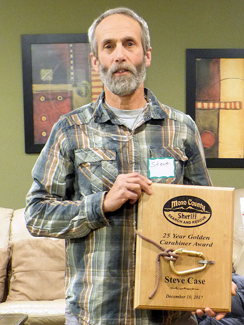 Steve Case - Golden Carabiner Award for 25 Years of Service