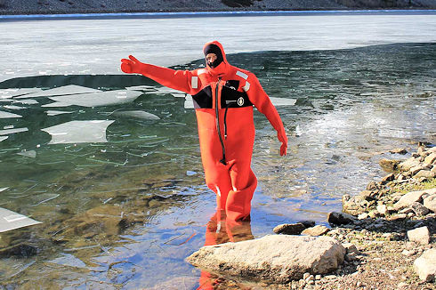 Lake Ice Rescue Training at Lundy Lake