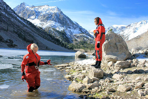 Lake Ice Rescue Training at Lundy Lake