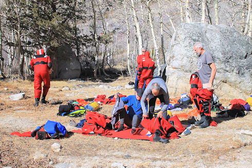 Lake Ice Rescue Training at Lundy Lake