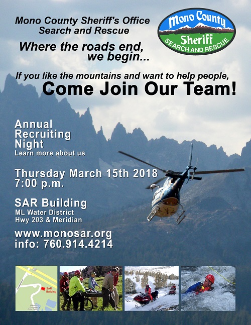 SAR Recruitment March 15, 2018