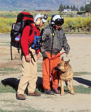 Trapper and team members - Bill Greene Photo