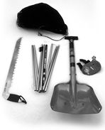 Avy Tools: Saw, probe, stuff sack, shovel, transceiver Avy Tools: Saw, probe, stuff sack, shovel, transceiver
