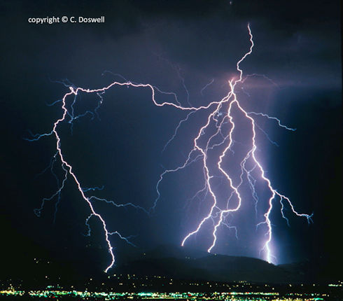 Lightning Display - copyright © Charles A. Doswell III - used by permission Lightning Display - copyright © Charles A. Doswell III - used by permission