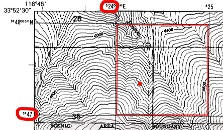 Sample topographical map
