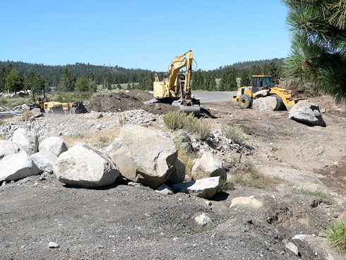 Site grading underway September 2, 2011