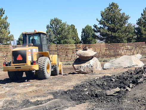 Site grading underway September 2, 2011