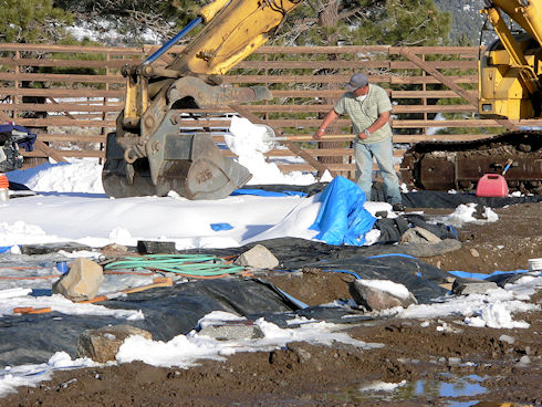 SAR Team clearing snow - January 25, 2012