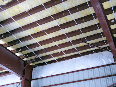 Ceiling insulation installed - July 20, 2012