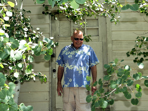 Doug Magee at early SAR building in June Lake - Summer 2013