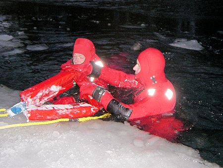 Night Lake Ice Rescue Training - November 17, 2003 Night Lake Ice Rescue Training - November 17, 2003
