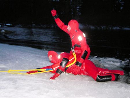Night Lake Ice Rescue Training - November 17, 2003 Night Lake Ice Rescue Training - November 17, 2003